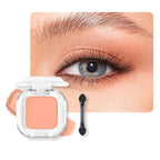 Orange Matte Single Eyeshadow Makeup Powder Palette，High Pigment Blendable Formula Eye Make-up for Women，Neutral Eye Shadow，sombras para ojos，Longwear Waterproof，Vegan & Cruelty-Free，Eyeshadow Gift