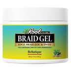 KOOL Braiding Gel Maximum Hold for LOC & Twist - No Flaking, No Whitening, Fast Drying, High Shine, Cool & Refreshing, Long Lasting Hold (10 oz)