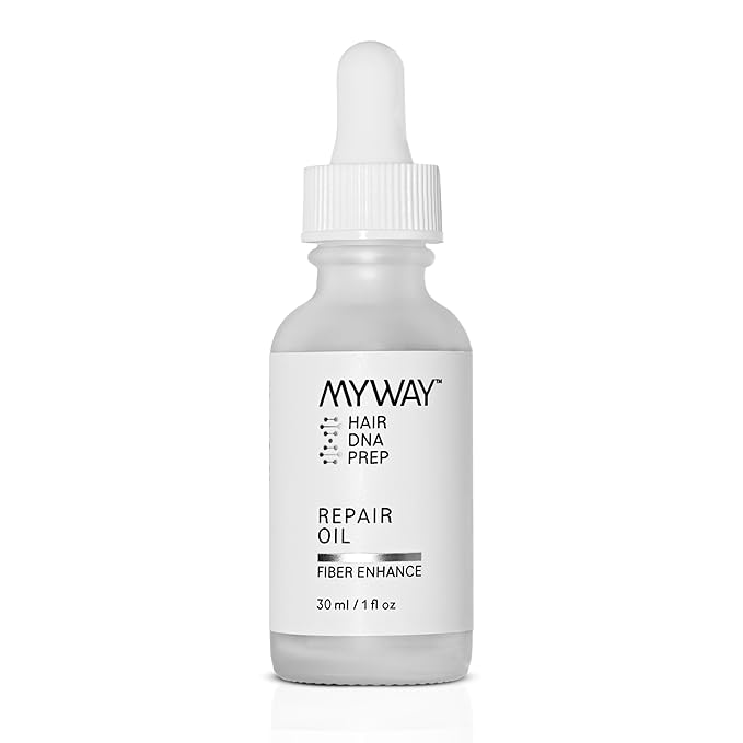 My Way Hair DNA Repair Oil – Restorative and Heat Protectant Oil for Frizz Control – Adds Shine and Seals Split Ends – Paraben, Phthalate, Sulfate, and Cruelty-Free Hair Care (1 oz)