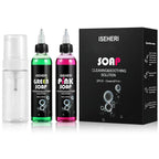 2PCS Ultra Concentrated Tattoo Soap 4OZ with Foaming Bottle 120ml, Tattoo Supplies for Tattoos Piercings, Clean Skin Equipment（Green&Pink）