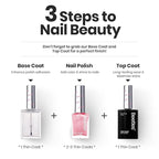 Beetles Nail Polish Set, 6 Colors Pearl Nail Polish Kit Pastel Pearl Shimmer Pink Orange Blue Green Dreamy Swirl Quick Dry Fingernail Polish Gifts for Women Salon DIY Manicure Kit