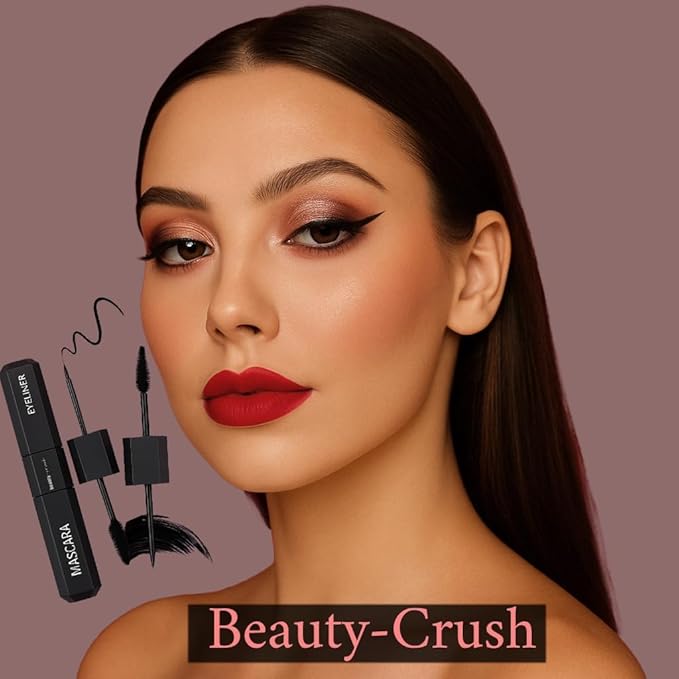 2 in 1 Black Eyeliner Mascara Waterproof