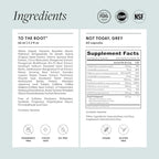 Arey The System Daily Hair Serum and Supplement Treatment for Women & Men | Slows Grey Hair Growth in 3-6 Months | Promote Thicker, Fuller Regrowth | Biotin, B + D Vitamins (1 Month Supply)