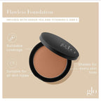 Glo Skin Beauty Pressed Base Powder Foundation Makeup (Tawny Medium) - Flawless Coverage for a Radiant Natural, Second-Skin Finish