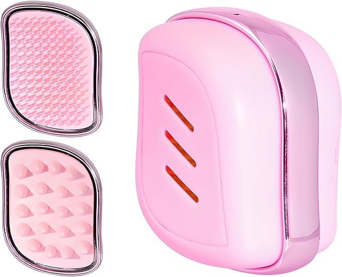 2-in-1 Scalp Massager Shampoo Brush,Scalp Dandruff Removal with Soft Silicone Bristles,Wet & Dry Scalp Care Head Scrubber Hair Washing,Comfortable for All Hair Types