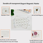 New EMPTY Magnetic Eyeshadow Palette DIY Acrylic All Transparent Elegant Eye Shadow Makeup Palette 26mm*15 holes