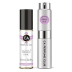 CA Perfume Duo Impression of French Lilac For Women And Men Perfume Layering Set Long Lasting Travel Size EDP + Body Oil Roll-On Bottle 0.27 Fl Oz+0.33 Fl Oz