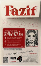 Fazit Makeup Patches - Red Speckles - Glow Up Make-Up Patches - Cute Glitter Makeup Accessories for Women - Cosmetic Glitter for Face