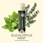 Earth's Daughter SPF Lip Balm Eucalyptus Mint Stocking Stuffers 4-Pack - Lip Sunscreen, SPF 15, Organic Ingredients, Beeswax, Coconut Oil, Vitamin E - Hypoallergenic, Gluten Free