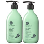 Luseta Tea Tree Mint Shampoo and Conditioner for Hair with Lavender, Tea Tree and Peppermint Oil Clarifying Shampoo and Conditioner, Sooth the scalp Fight Dandruff and Itchy for Women and Men