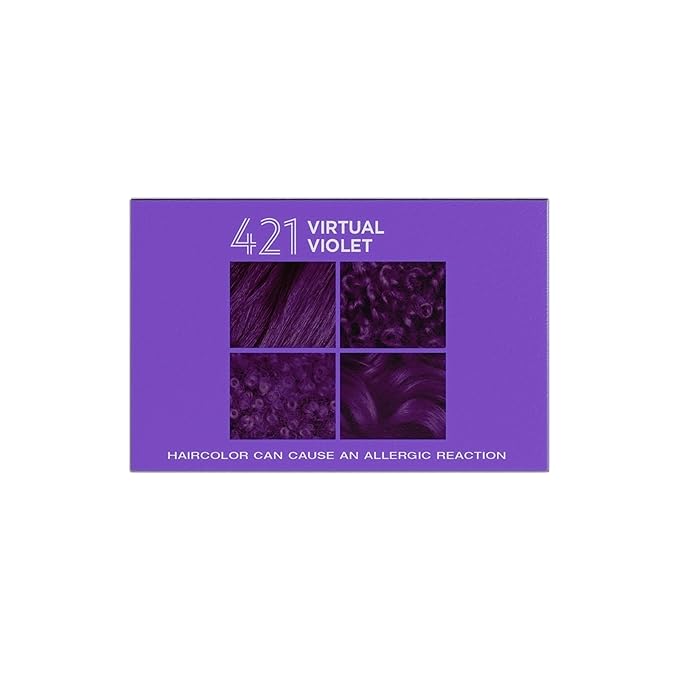 Softsheen-Carson Dark and Lovely Hair Dye, Fade Resist Hair Color with Conditioning Mask, Virtual Violet, 1 Kit (Pack of 2)