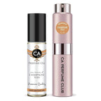 CA Perfume Duo Impression of Champagne Toss For Women Perfume Layering Set Long Lasting Travel Size EDP + Body Oil Roll-On Bottle 0.27 Fl Oz+0.33 Fl Oz