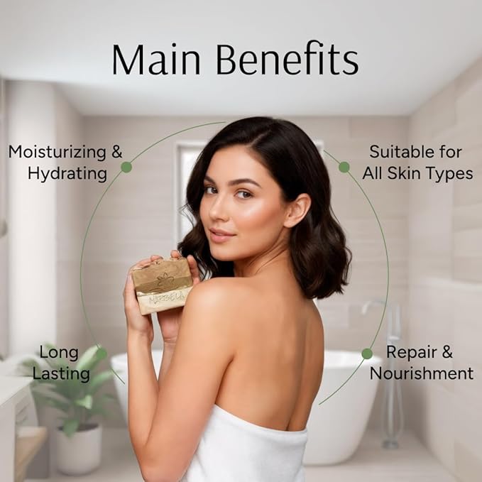 Marbela Cosmetics Coco Vanilla Handmade Soap Bar - Made in USA, Vegan Friendly, Palm Oil Free, Natural Bar Soap - Gentle Face & Body Soap for Daily Skin Care, Moisturizing & Nourishing - 3.5 oz