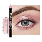 evpct Light Pink Shimmer Cream Eye Shadow Sticks Brightener Pencils for Women, Light Pink Silky Eyeshadow Applicator Stick Pen Waterproof, Blendable Crease-Proof Stick Eyeshadow Shimmer Eye Makeup 54