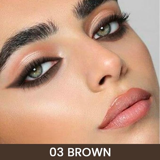 Kaely Brown Gel Eyeliner Pencil for Eyes, Crayon Eye Liner Waterproof Smudge Proof, Cat Eye Goth Halloween Makeup for Older Women, Eye Black Face Paint Eyeshadow Stick, Vegan & Cruelty-Free, 03