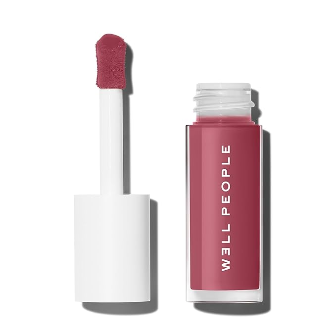 Well People Lush Lip Tinted Oil, Moisturizing Lip Oil For Nourishing & Conditioning Lips, Adds Sheer Color, Vegan & Cruelty-free, Dusty Rose