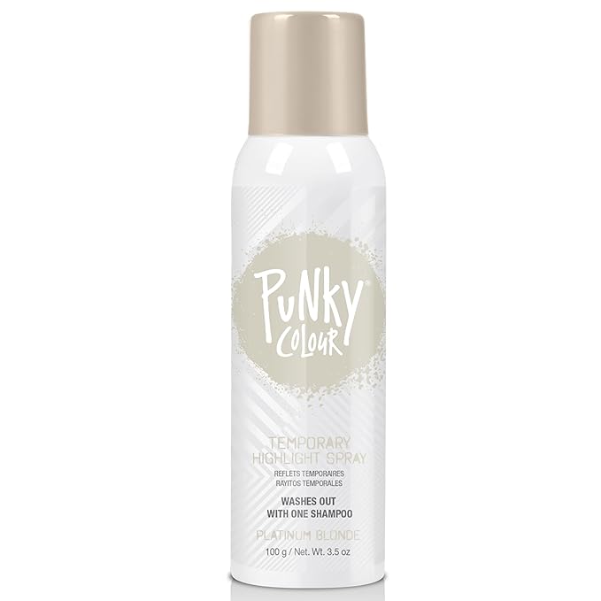 Punky Temporary Hair Highlight Spray, Platinum Blonde, 3.5 oz, 1-Pack