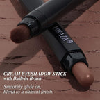 6PCS Neutral Eyeshadow Stick Makeup Set, Matte Cream Eye Shadow Eyeliner Brightener Pencil Crayon - B3 Iced Oat