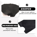 200Pcs Large Tattoo Machine Covers with Black Tattoo Pen Bags and 4Pcs Tattoo Machine Tape Grip Wrap