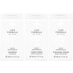 ILES FORMULA Mini Signature Collection – Moisturizing Travel Shampoo & Conditioner w/Mini Finishing Serum Blow Dry Cream for Dry, Damaged, Frizzy Hair - Salon Grade Anti-Frizz Hydrating Hair Care Set