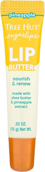 Tree Hut Sugarlips Lip Butter, Lock in Moisture & Nourish Skin for Full, Hydrated Lips, Essential Lip Care, 0.52 Fl oz.