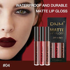 evpct 3Pcs Matte 24-hour Liquid Lipstick Sets, Dark Ruby Brown Red Permanent Stay on Lipstick Lip Set for Black Women Long Lasting 24 Hours Smudge Proof labiales matte labial mate larga duracion 24 02