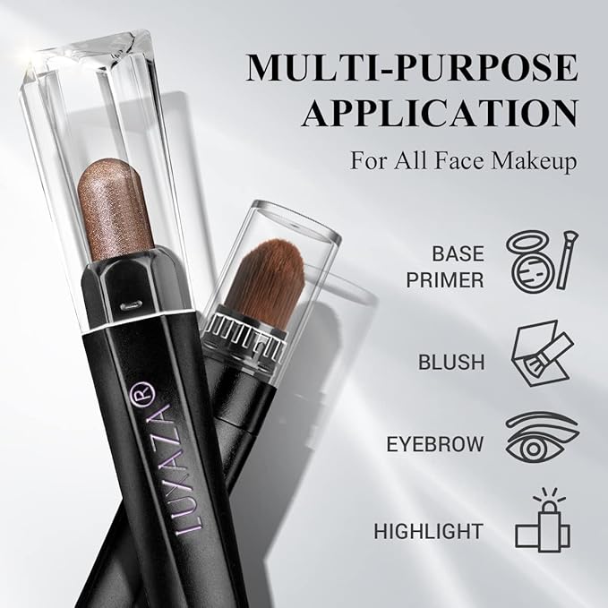 Plum Eyeshadow Stick Makeup Set 10PCS, Neutral Shimmer And Matte Cream Eye Shadow Palette, Metallic Bronze Smoky Eyeliner Brightener Crayon Pencil Kit, Ideal Gift for Women -Cocoa Crush