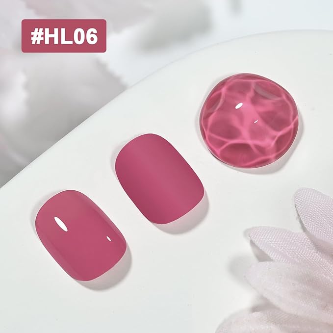 16.5ml Dark Pink Nail Polish Large Volume Quick Drying Nail Polish, Fast Drying and Long Lasting Color Nail Art DIY Home Manicure Gift for Women