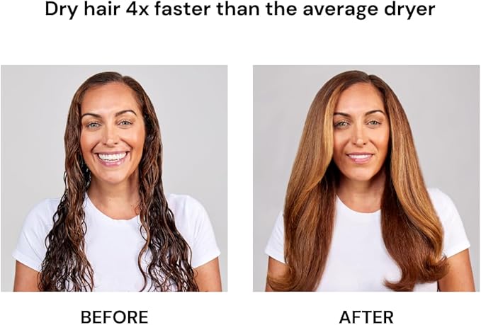 L'ANGE HAIR Le Styliste Luxury Hair Dryer | Quiet Brushless Blow Dryer with Diffuser | 1875 Watts for 4X Faster Drying | Hairdryer with 3 Heat & Speed Settings | Best Hair Dryers for Blowouts