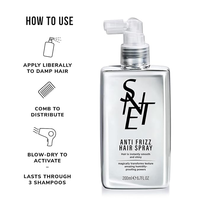 Anti Frizz Anti-Humidity Smoothing Spray for Frizz Control, Hair Shine, and Split End Repair - 6.7fl oz