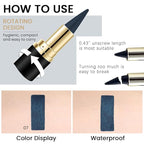Kaely Dark Blue Gel Eyeliner Pencil,Waterproof Smudge Proof Eye Liner Pen,Cat Eye Goth Halloween Makeup,Eye Black Face Paint Lipstick Crayon,Color Colorful Eyeliner Eyeshadow Stick,07