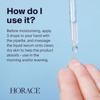 HORACE Salicylic Acid + Niacinamide Face Serum for Men – Anti-Blemish Treatment for Pore Tightening, Smoother Skin, and Redness Reduction – Vegan Skin Care for All Skin Types – Unscented, 30ml