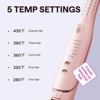 Wavytalk 0.65" Pencil Flat Iron, Cool Curl Pencil, Small Airflow Styler and Straightener for Short Hair, Pixie Cut and Edges, Curling Iron for Short Hair with 360º Cool Airflow for Long-Lasting Hold