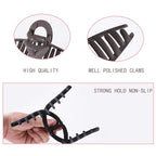 6Inche Extra Large Hair Clips，Claw Clips for Thick Hair and Long Hair, 4 Pack Xl Jumbo Claw clips, Oversized Matte Non-slip Hair Clips for Women, Big Strong Hold Jaw Clip,Neutral Color