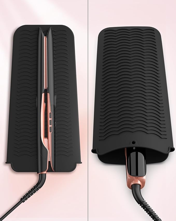 Hair Straightener, 1 Inch Flat Iron Hair Straightener and Curler 2 in 1, Professional Ceramic Ionic Dual Voltage Flat Iron with Anti-Iron Silicone for Less Frizz, Shinier & Smoother Hair