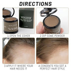 VOLLUCK Root Touch up Powder, Instant Hairline Powder for Thinning Areas and Gray Hair Coverage, Natural and Non-greasy Root Cover up for Women and Men (Red, 0.35 Ounce)