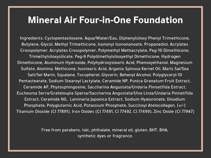 Mineral Air Four-in-One Foundation for Mineral Air Mist Device—Color, 28 ml, Standard Size - Light