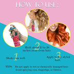 Jerome Russell Temporary Hair Color Spray Intense SprayOn, FastDrying NonSticky Travel Size Hair Dye for Instant Vivid Hair Color 2.2 oz, Copper, 1 Count