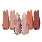 Eyeshadow Palette with Wine & Brown Tones, 6 Color Neutral Eyeshadow Highly Pigmented Matte and Shimmer, Long-Lasting Blendable for Everyday & Travel Makeup