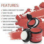 VOLLUCK Root Touch up Powder, Instant Hairline Powder for Thinning Areas and Gray Hair Coverage, Natural and Non-greasy Root Cover up for Women and Men (Red, 0.35 Ounce)