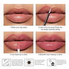 Kaely Longwear No-Budge Lipstick for Women, Highly Pigmented Liquid Lip Color Makeup, Non-Transfer Lip Gloss Stain Waterproof Smudge Proof 24 Hour, Instant Shine, Vegan & Cruelty-Free, 01 CHEEKY