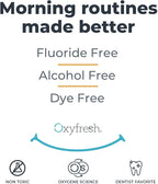 Oxyfresh Lemon Mint Fresh Breath Mouthwash – Bad Breath Treatment – SLS & Fluoride Free – Alcohol Free, Gentle Nonburning with Xylitol & Essential Oils – 16 Fl Oz