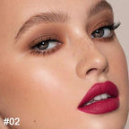 evpct 1Pcs Plum Red Matte Lip Liner & Lipstick Set Kit for Women - Long Lasting, Waterproof, 24 Hour Lipstick & Lip Liners Combo