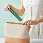 Mini Dual Purpose Curling Iron, 2025 Upgrade 2 in 1 Mini Curling Wand & Flat Iron Hair Straightener, Portable Travel Curling Wand for All Hair Types (Black)