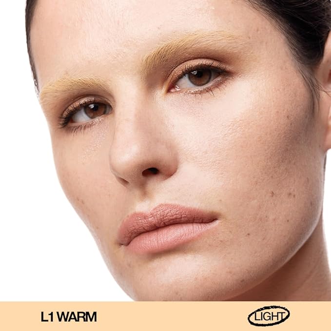 about-face THE PERFORMER Skin-Focused Foundation L1Warm – Medium Coverage, Long-Wear, Breathable & Buildable Base – Clean, Vegan, Hydrating Formula with Blue Agave & Chlorella – 1.08oz