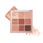 dasique Shadow Palette #02 Rose Petal I Cruelty-Free I 9 Blendable Shades in Smooth Matte and Shimmer Finishes with Gorgeous Pearls