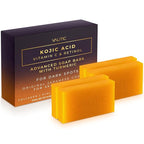 VALITIC Kojic Acid Vitamin C and Retinol Soap Bars with Turmeric for Dark Spot - Original Japanese Complex Infused with Collagen, Hyaluronic Acid, and Vitamin E (4 Pack)