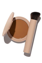 No Makeup Makeup Long-Lasting Lightweight Foundation & Brush Duo | Cruelty-Free, Fragrance-Free, Buildable, Transfer-Proof Makeup (Mocha)