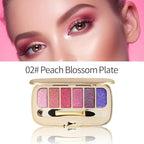 Glitter Eyeshadow Palette, Ultra-Shiny Sparkle Shimmer Eye Shadow with Fine Powder, Natural Pigment, Waterproof Sweat-Proof Long-Lasting Color, Shiny Multi-Color Nude Earth Tone Makeup Palette-2#