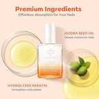 modelones Nail Strengthener and Growth Milky White Nail Polish Nail Repair for Damaged Nails Hardener Ridge Filler for Nail Strengthening Polish Gifts Women 15ml